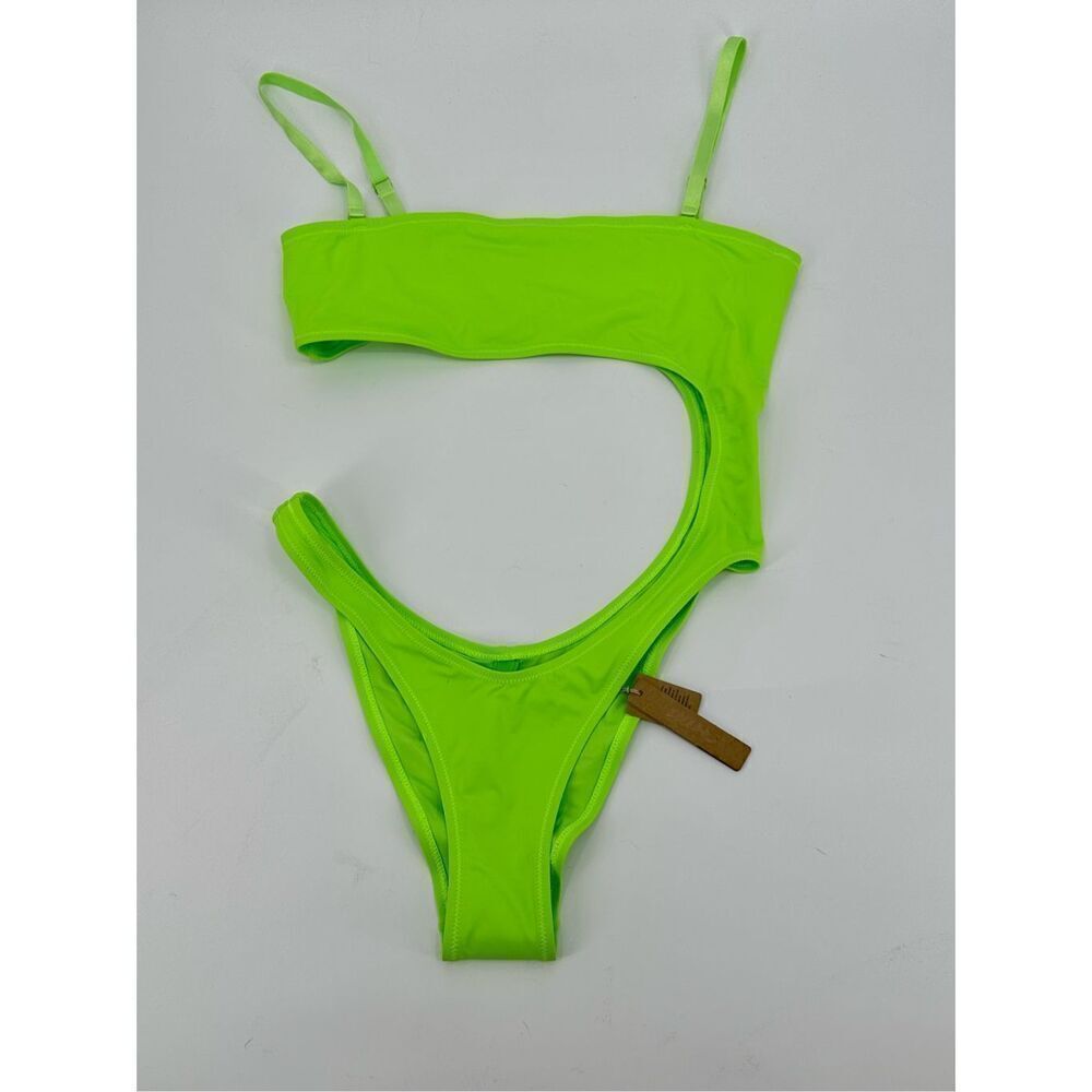 SKIMS Neon Green One Piece Swimsuit